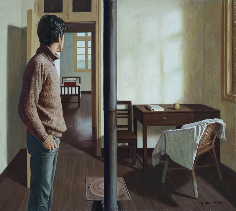 袁庆一 《春天来了》 1984 布面油画 170×189cm © 泰康收藏